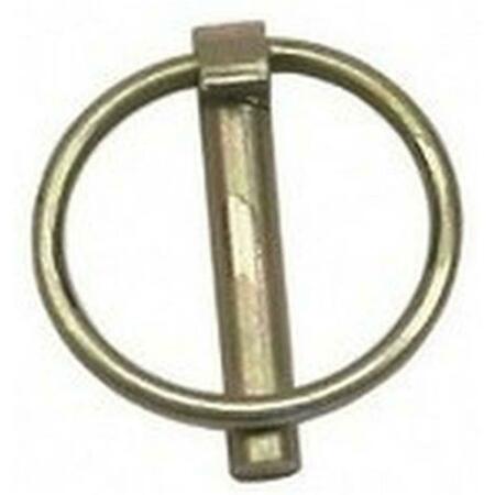 DOUBLE HH 81922 0.25 x 1.25 in. Zinc Plated Lynch Pin- Yellow 181490